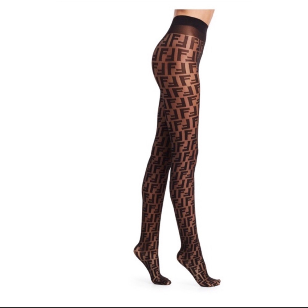 Fendi Logo Tights